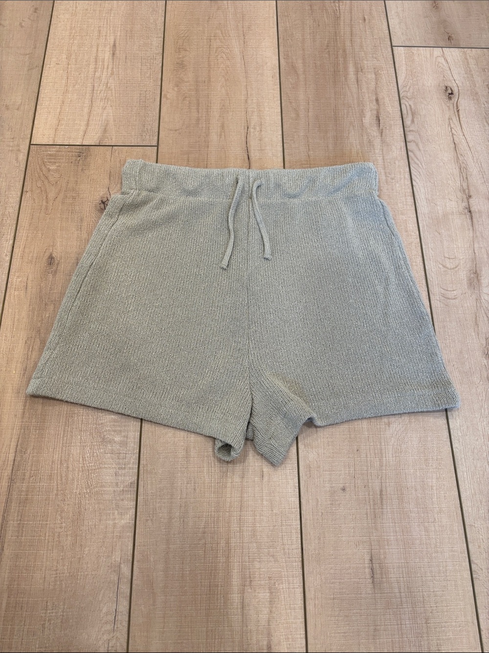 H&M Knit Drawstring Tan Shorts
